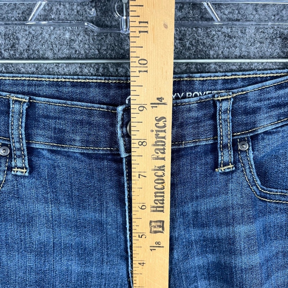 Gap Sexy Boyfriend Fit Jeans Womens 10/30R Blue Medium Wash Cuffed Denim Pants - Picture 8 of 9